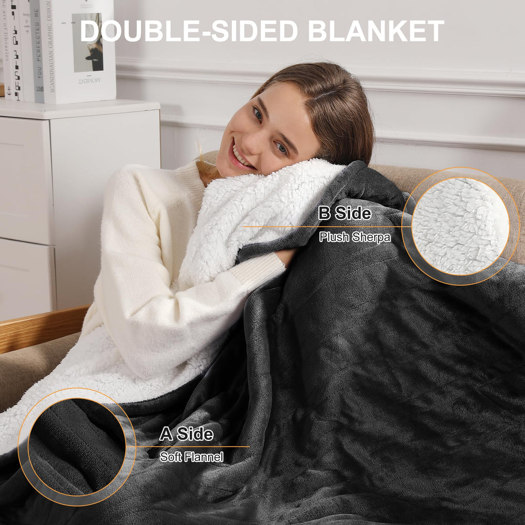 Heated Blanket 84X90" Electric Blanket Dual Control
