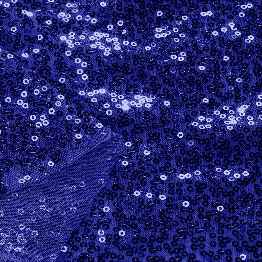 Royal Blue Sequin Fabric by The Yard, 2 Yard, 48 Inch Wide