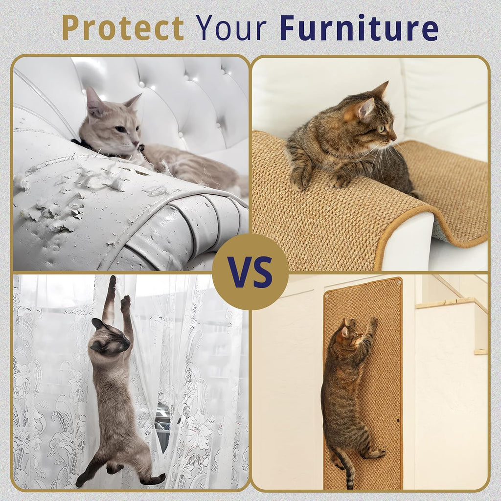 Cat Wall Climbing Carpet - Cat Wall Scratcher 67" x 17" with Fixed Nails