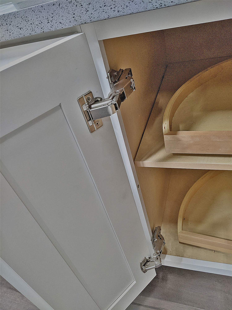 165 Degree Soft Close Cabinet Hinge, Single Pack Lazy Susan Corner Cabinet Hinge for Cabinet Frame to Door