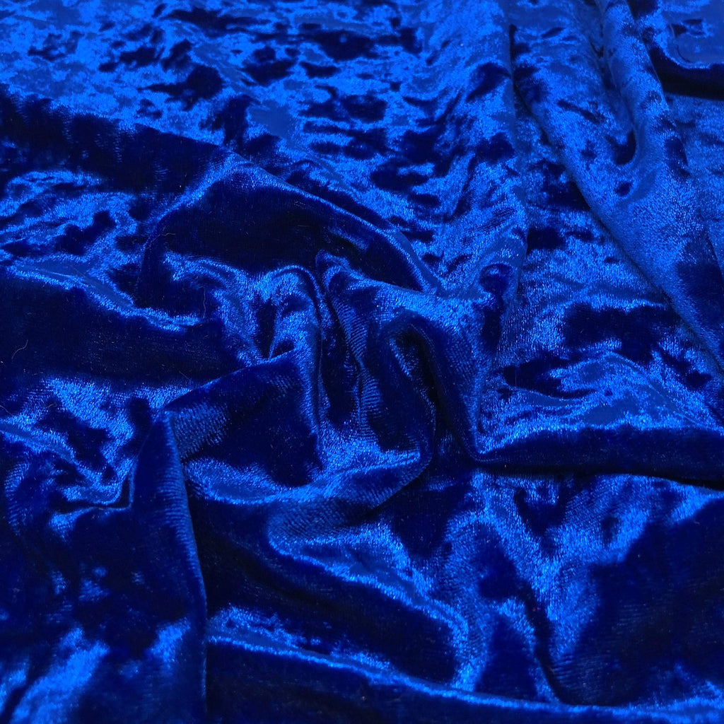 Crushed Solid (Royal Blue) by Elotex International Fabric
