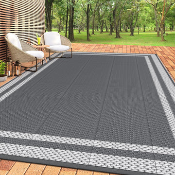 Outdoor Rug Portable Plastic Straw Camping Rugs for Outside RV