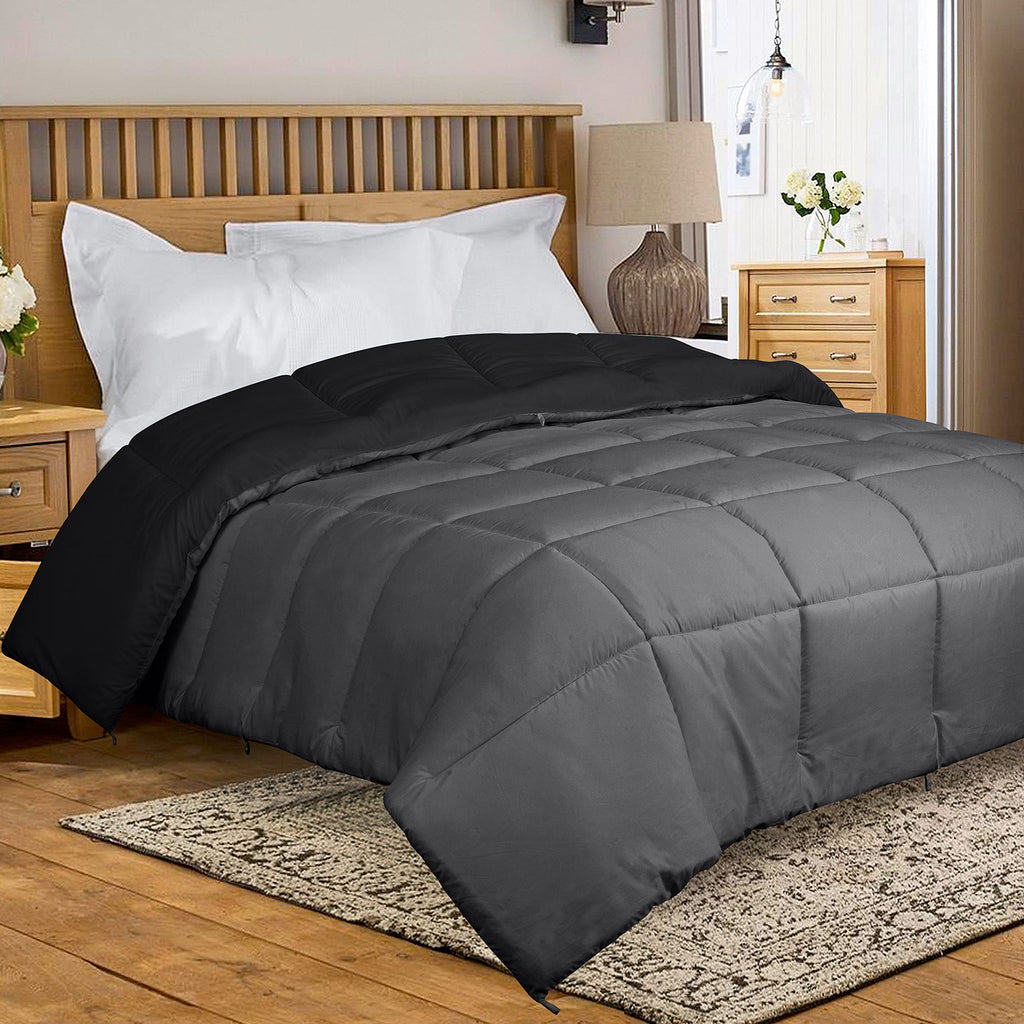 California King Comforter - All Season Down Alternative Bedding Comforters - Quilted Comforter with Corner Tabs