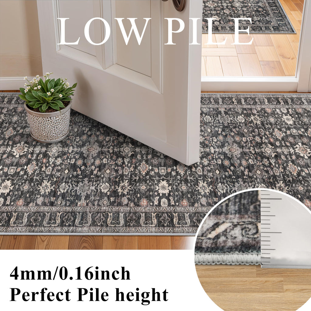 Washable Hallway Runner Rug : Non Slip Runner Rugs with Rubber Backing