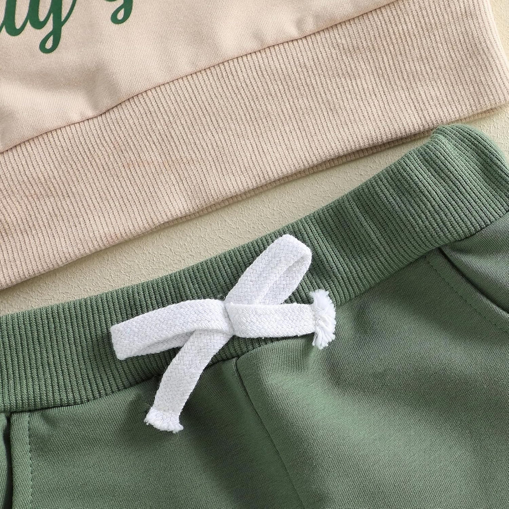 Toddler Baby Boy Fall Winter Outfits Sweatshirt with Joggers Pants