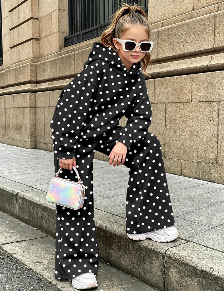 Girls Clothes Piece Fall Winter Hoodie and Sweatpants Set