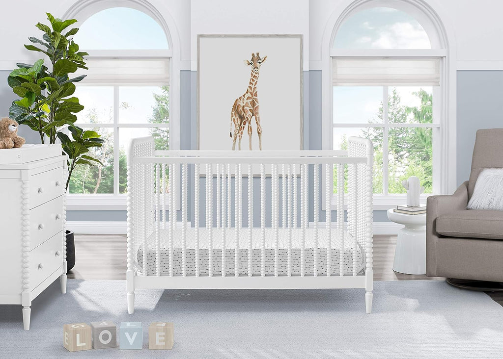Saint 4-in-1 Convertible Crib - Greenguard Gold Certified, Bianca White
