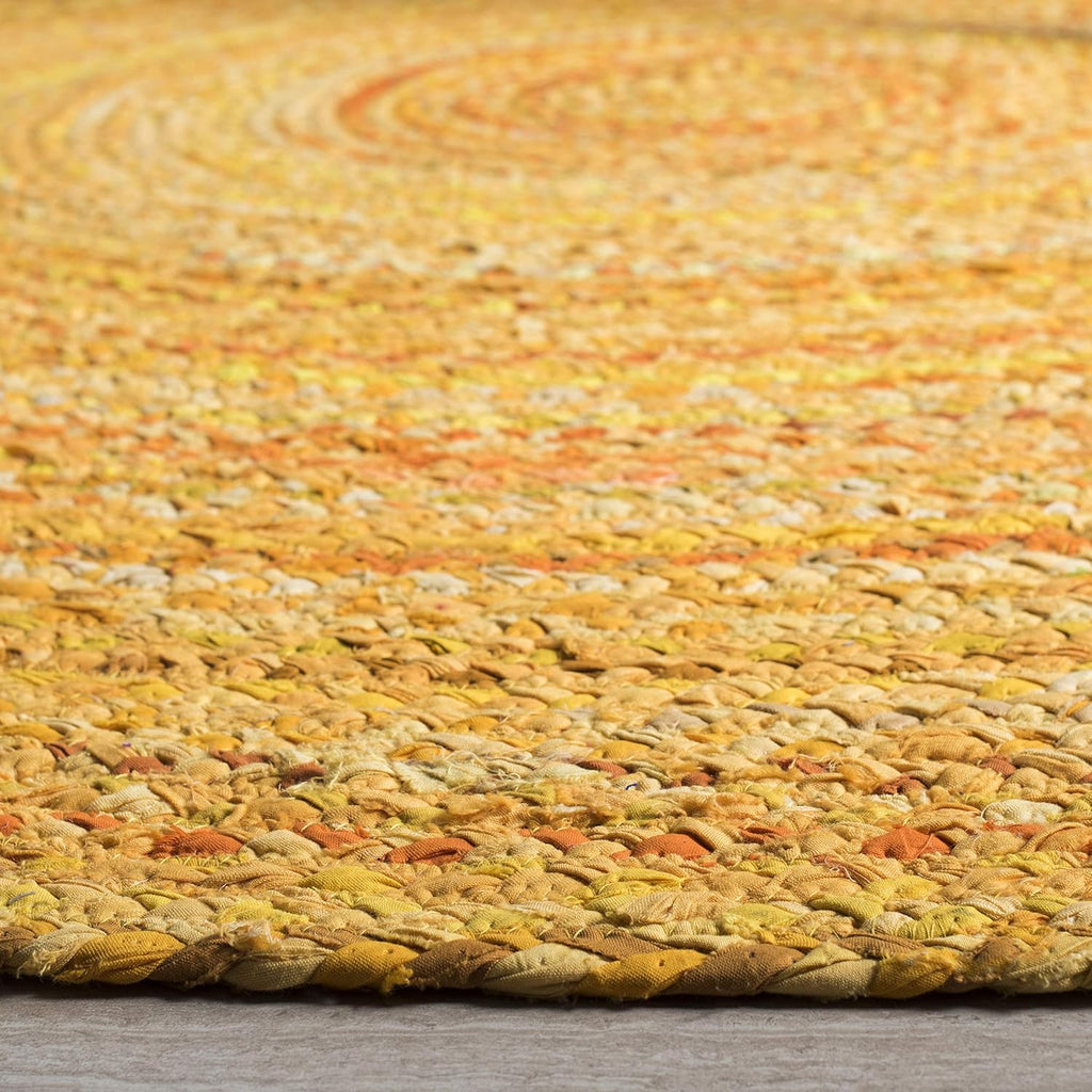 Braided Oval Rug 4x6, Cotton Braided Gold BRD452D