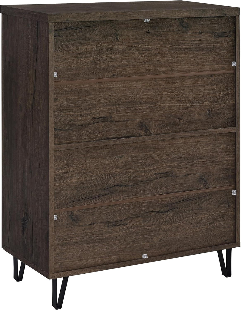 Clackamas, Shoe Cabinet, Storage Cabinet, Smoked Oak Shoe Storage Cabinet, 2 Door Entryway Organizer, Adjustable