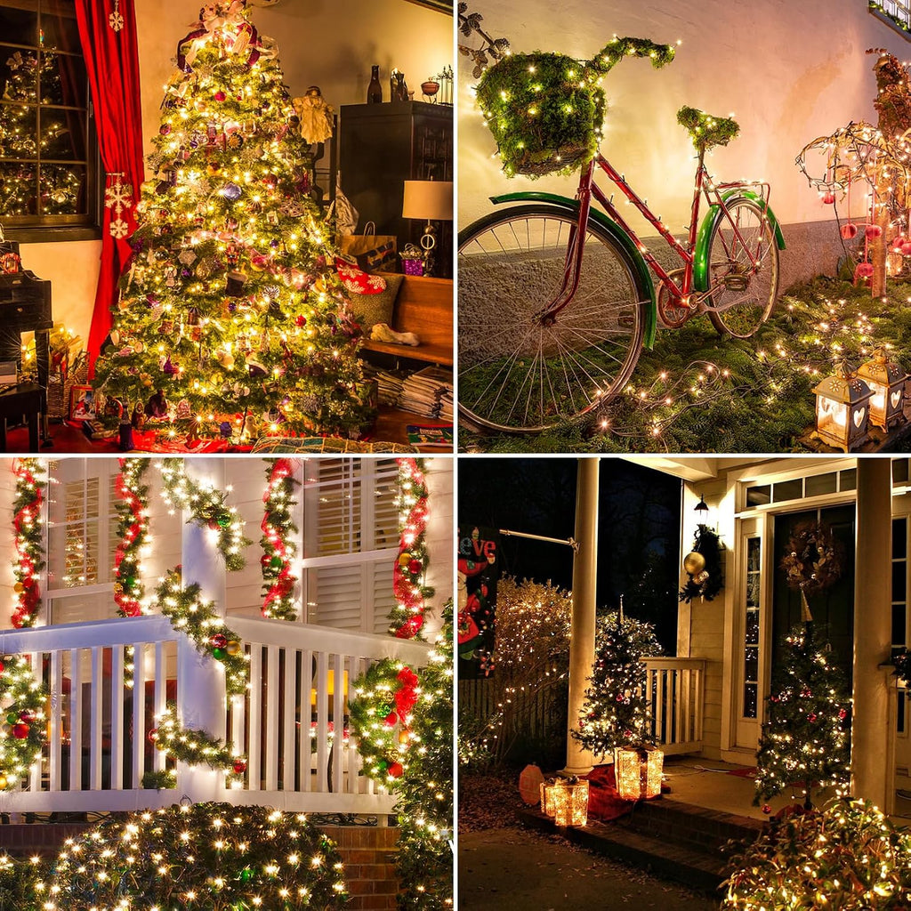 328FT 1000 LED Christmas Light Outdoor Indoor, Christmas Tree Light