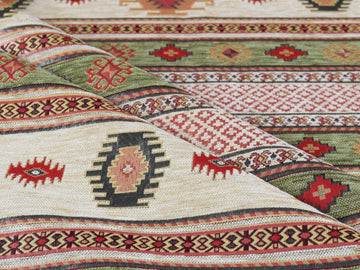 Kilim Pattern Upholstery Fabric Kilim Bohemian Boho Tapestry Tribal Southwestern Turkish Moroccan Mexican Ethnic