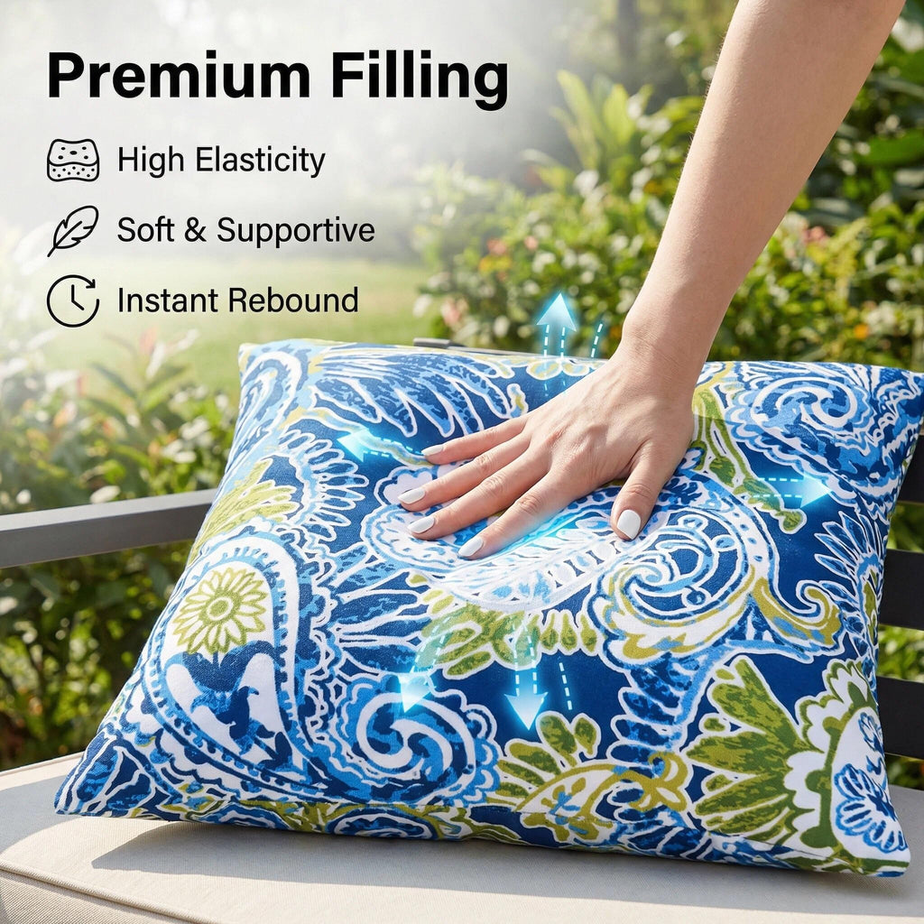 Outdoor Throw Pillow Green Outdoor Pillows with Inserts Included