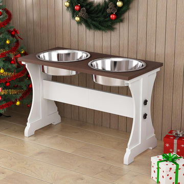 Elevated Dog Bowls, Dog Bowl Stand, 12Cups15.7 H_90oz Bowl-Farmhouse
