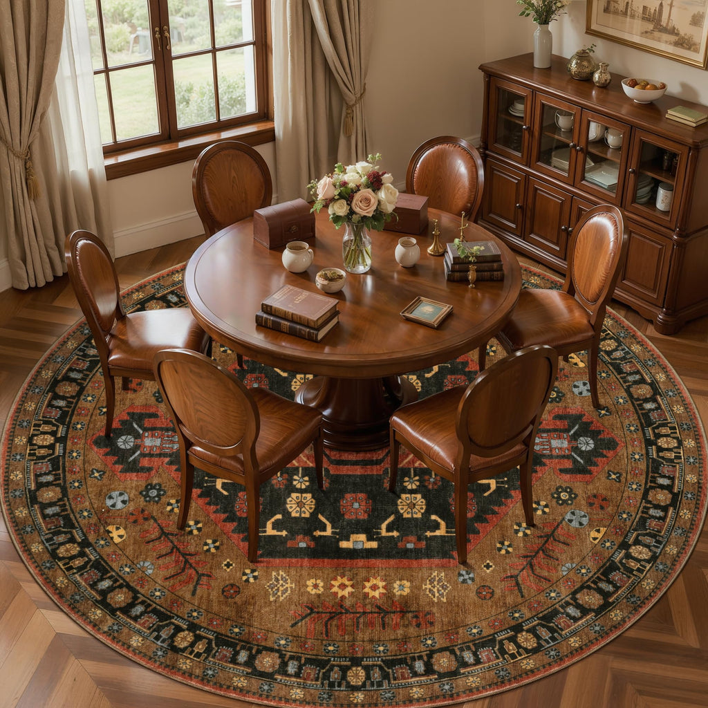 8ft Round Area Rugs, Soft Circle Carpet