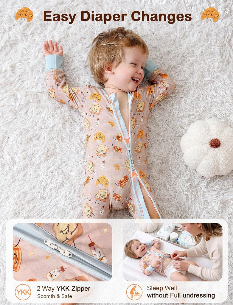Viscose from Bamboo Baby Sleeper, Convertible Pajamas