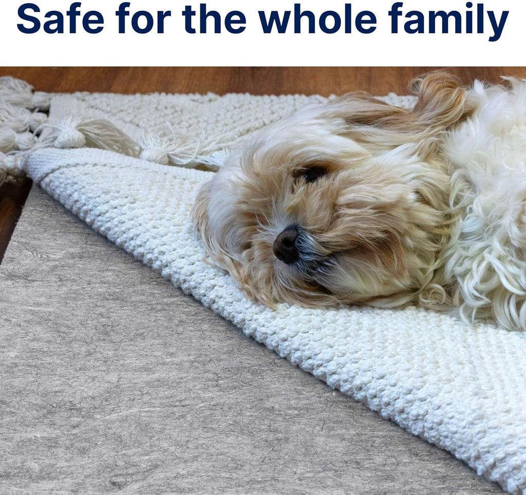 Basics - 5'x7' - 1/2" Thick - 100% Felt - Protective Cushioning Rug Pad - Safe for All Floors and Finishes Including - Set of 35