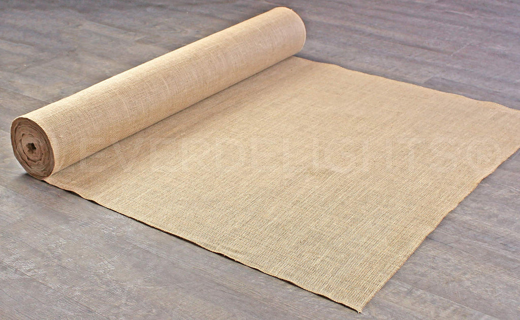 36" Premium Burlap Roll - 25 Yards - No-Fray Finished Edges