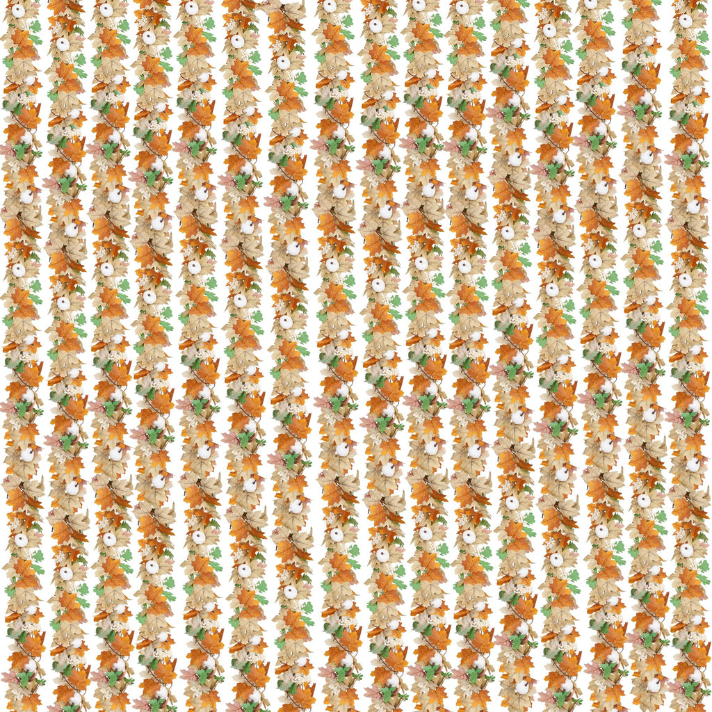 16 Pack Fall Leaf Garland, Total 94.4 FtWhite Artificial Fall Maple Leaves Autumn Vines Garland Thanksgiving Decor