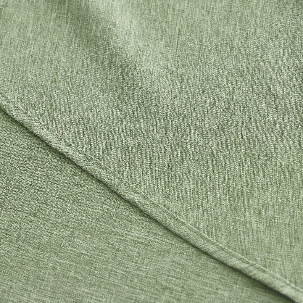 Faux Linen Rustic Round Tablecloth for Coffee Table, Decorative Waterproof Outdoor Anti-Scratch Table Cloth Cover for