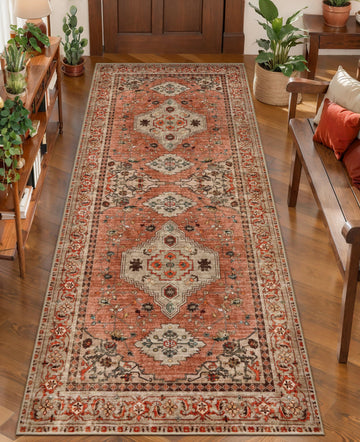 Boho Runner Rug, 2x6 Washable Runner Rugs s, Non Slip