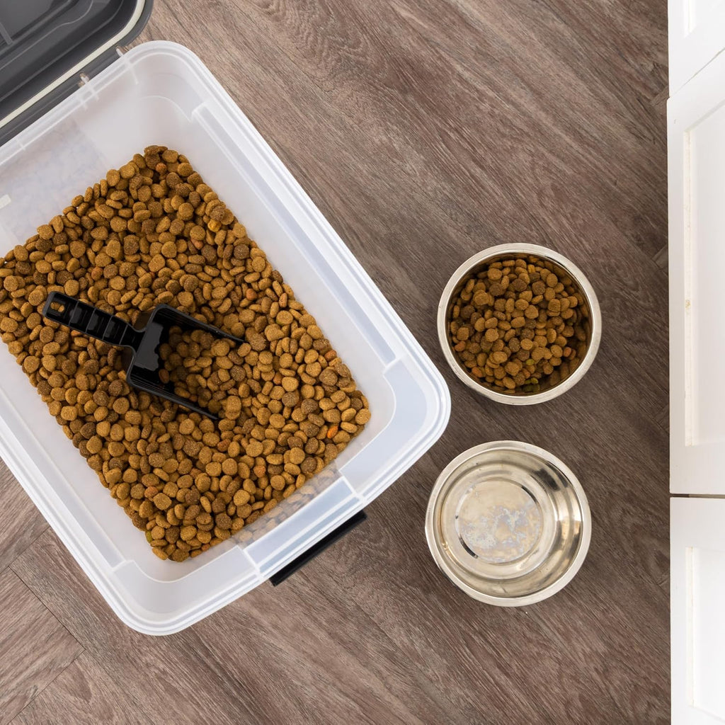 USA Dog Food Storage Container, Up to 58 lbs, Dark Gray, Made in USA