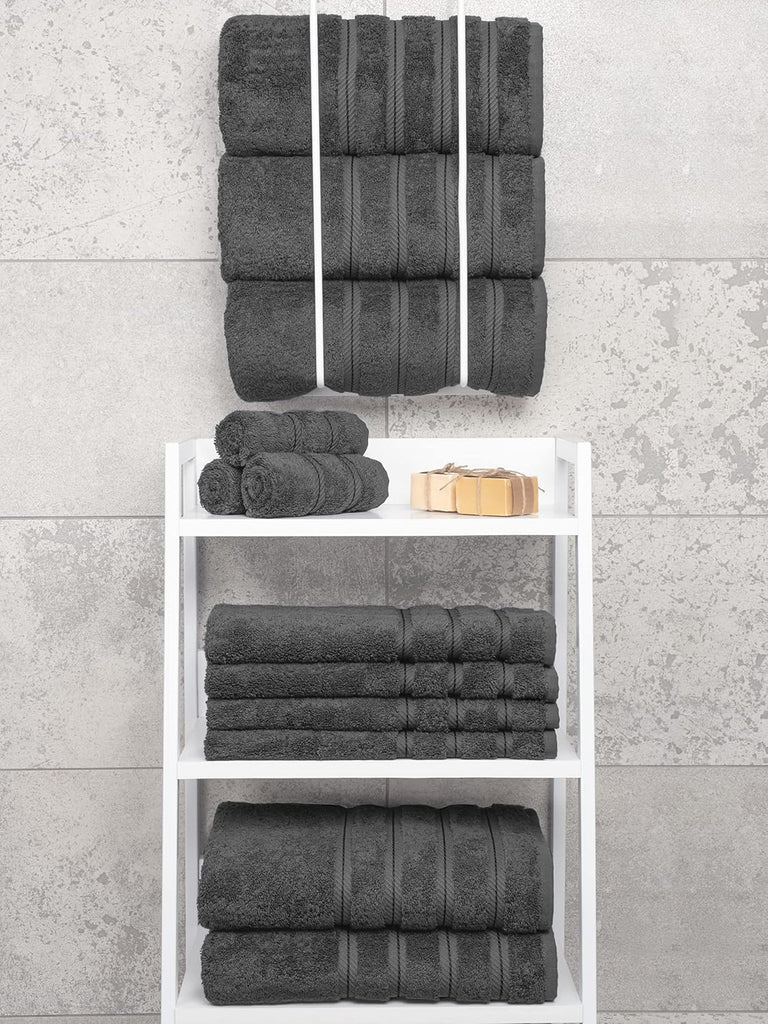 Soft Linen 100% Cotton Luxury Turkish Towels, 4 PC Bath Towel Set | Soft Absorbent Quick Dry OEKO Tex Standard 100
