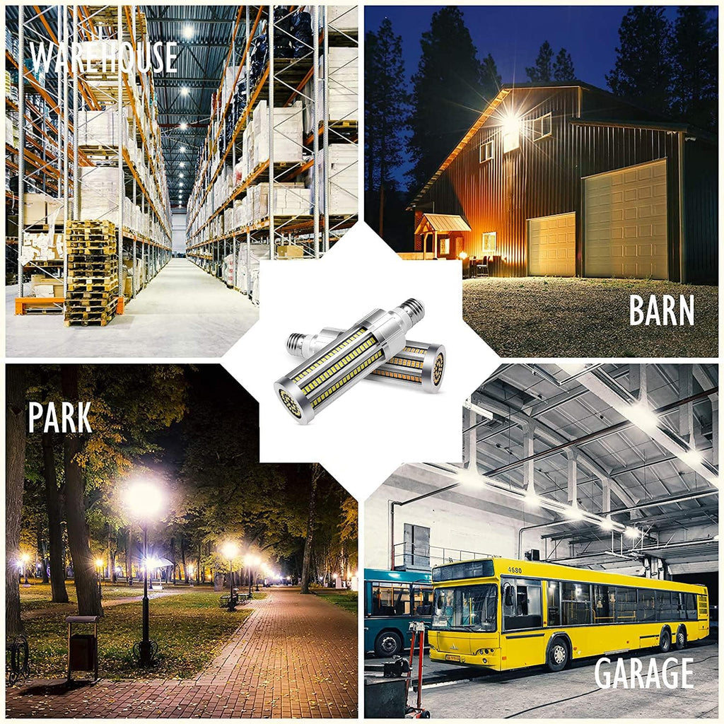 60W LED Corn Light Bulb (600 Watt Equivalent) 6000K Daylight 7500Lumen E26/E39 Large Mogul Base LED Lamp Commercial