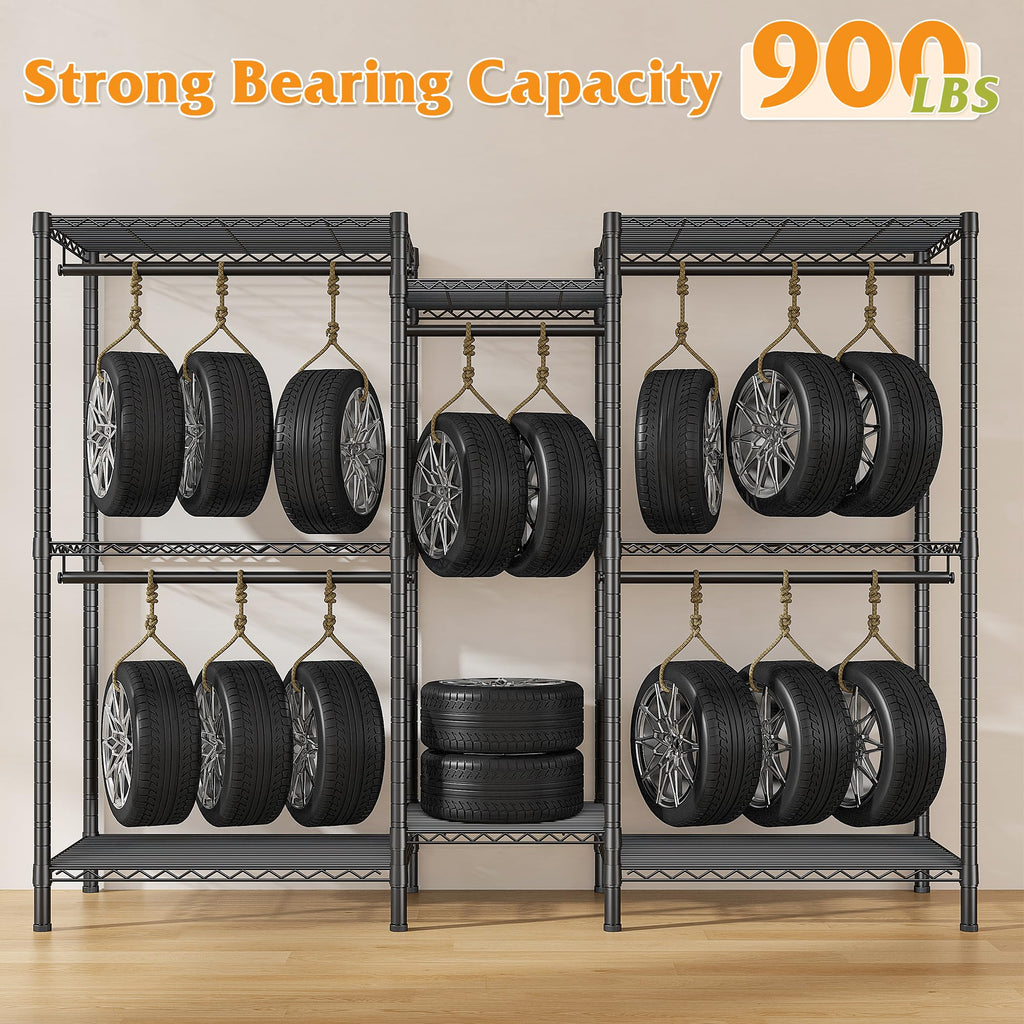 Clothes Rack, L Shaped Portable Closets for Hanging Clothes, 900LBS