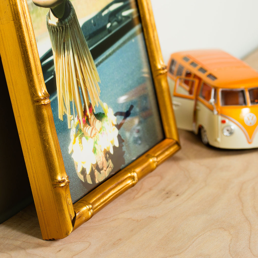 Frames 28x30 Vintage Gold Poster Frame, Faux Bamboo
