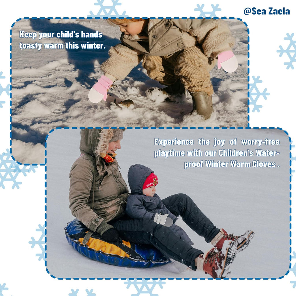 Baby Toddler Winter Mittens Waterproof Fleece Lined Infant Gloves