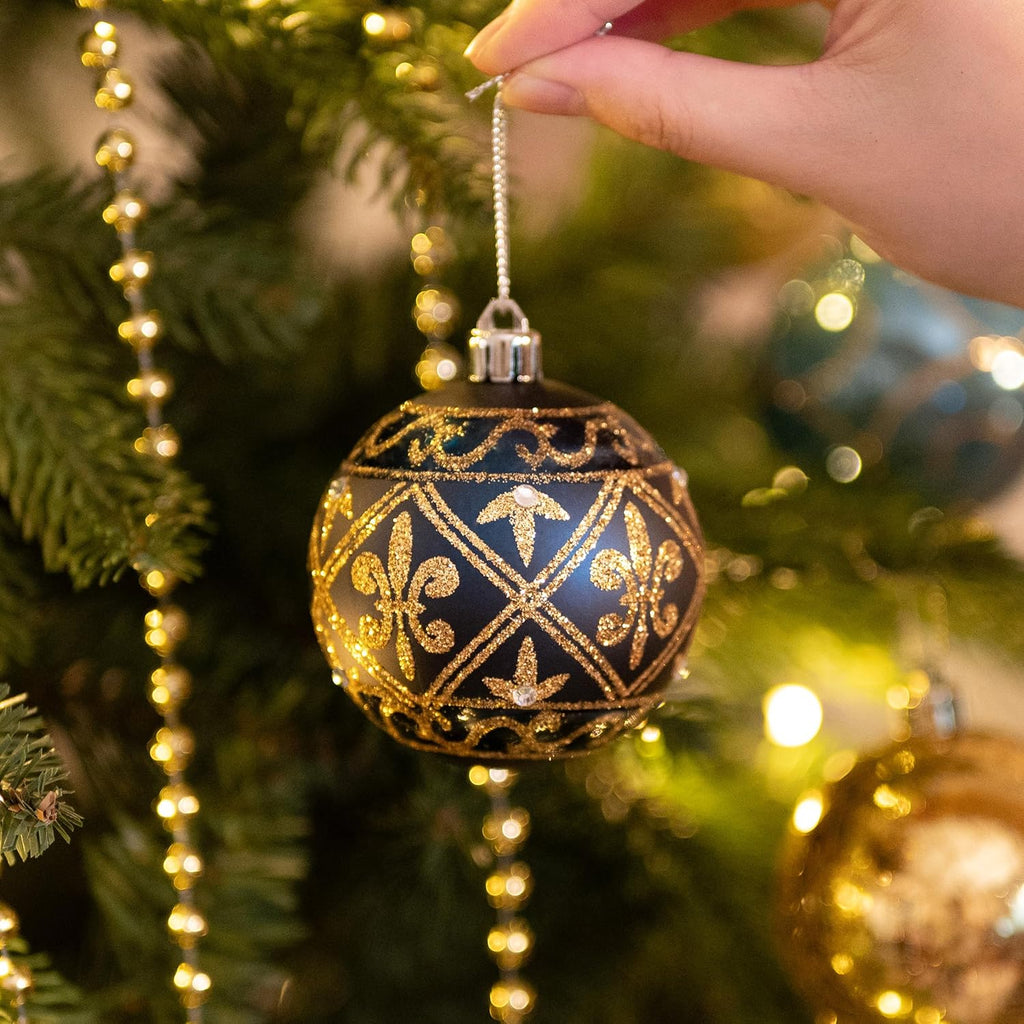 9ct Christmas Tree Decorations Ball Ornaments 2.76 Inches