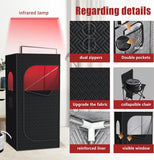 Nirvix Sauna Box, Portable Steam Sauna for Home with 1000W 3L Steamer, 9-Level Temperature Control & Remote