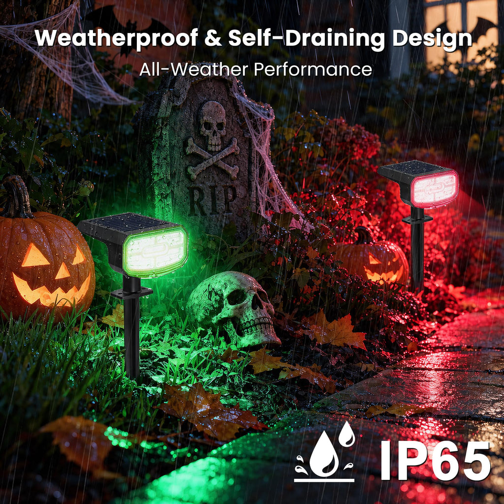 Solar Spotlights Outdoor Waterproof, 6 Pack
