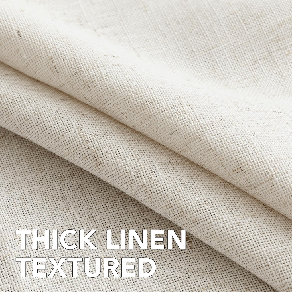 Linen Table Cloths Rectangle 60 x 84 Inch Premium Tablecloth Spill-Proof Waterproof Table Cover for Dining Buffet
