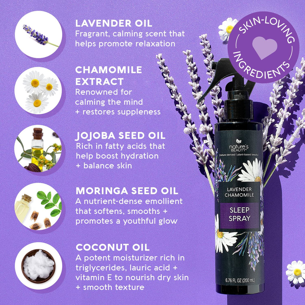 Lavender Chamomile Sleep Spray Multi-Pack - Sleep Well + Relax with Premium Grade Room + Pillow Spray, Made - Set of 2
