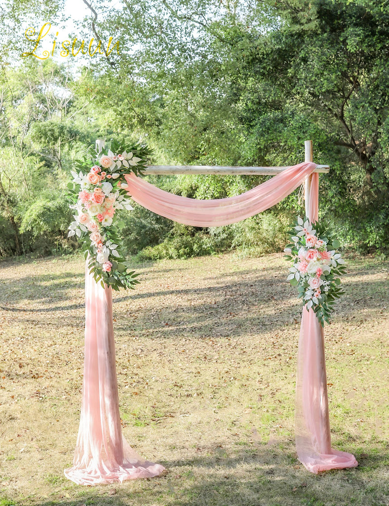Artificial Wedding Arch Flowers, 2 Large Floral Swags