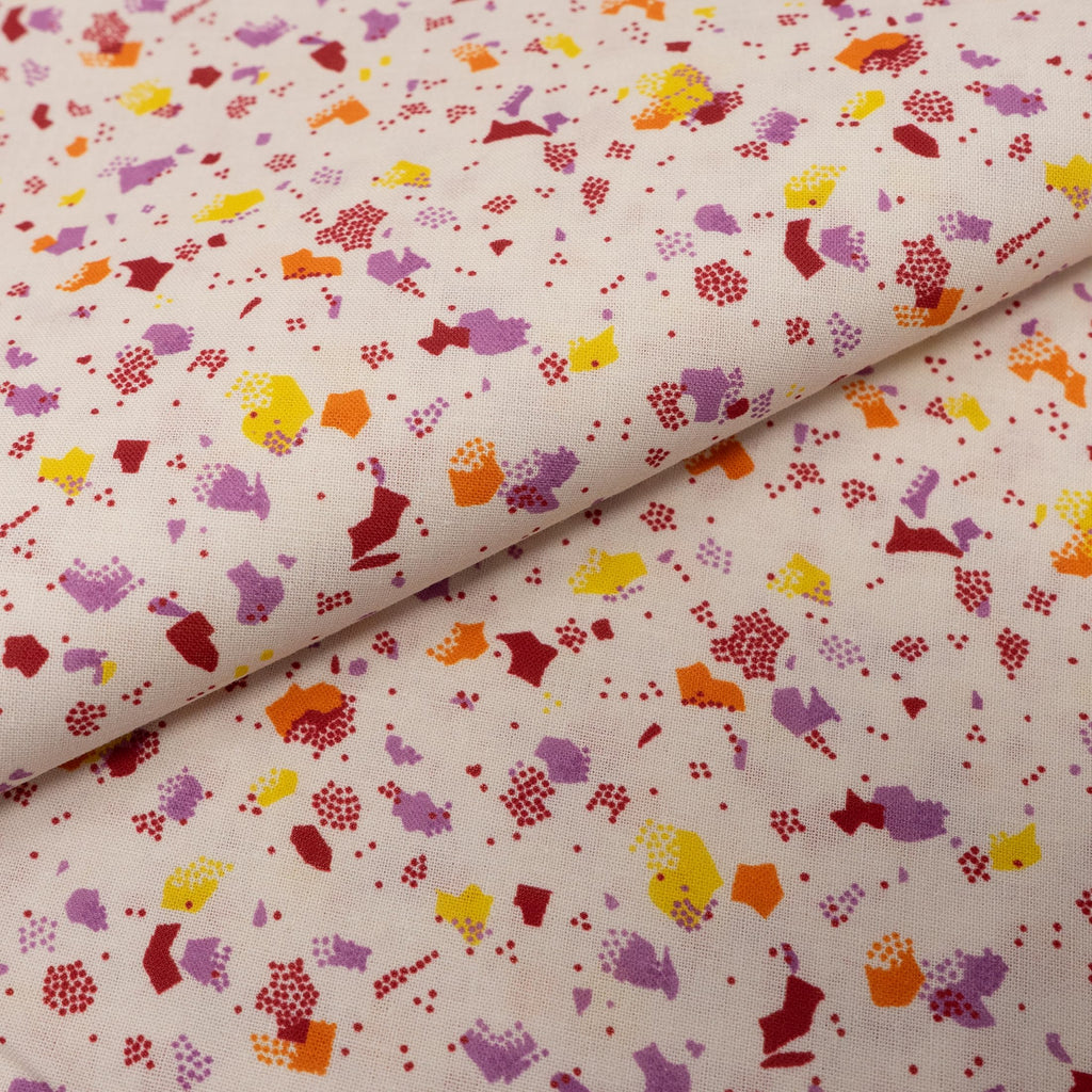 100% Cotton, 108" Wide, Preshrunk, Lightweight, Quilt Backing Fabric for Sewing and Craft Scattered Dots, 3 Yard Cut