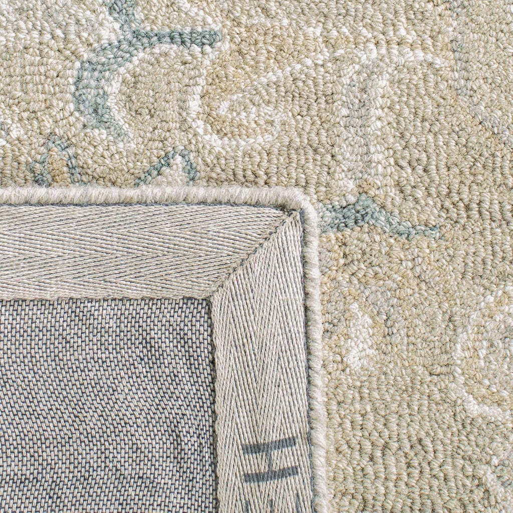 Micro-Loop 10' x 14' Light GreyIvory Handmade Medallion Premium Wool Dining Area Rug