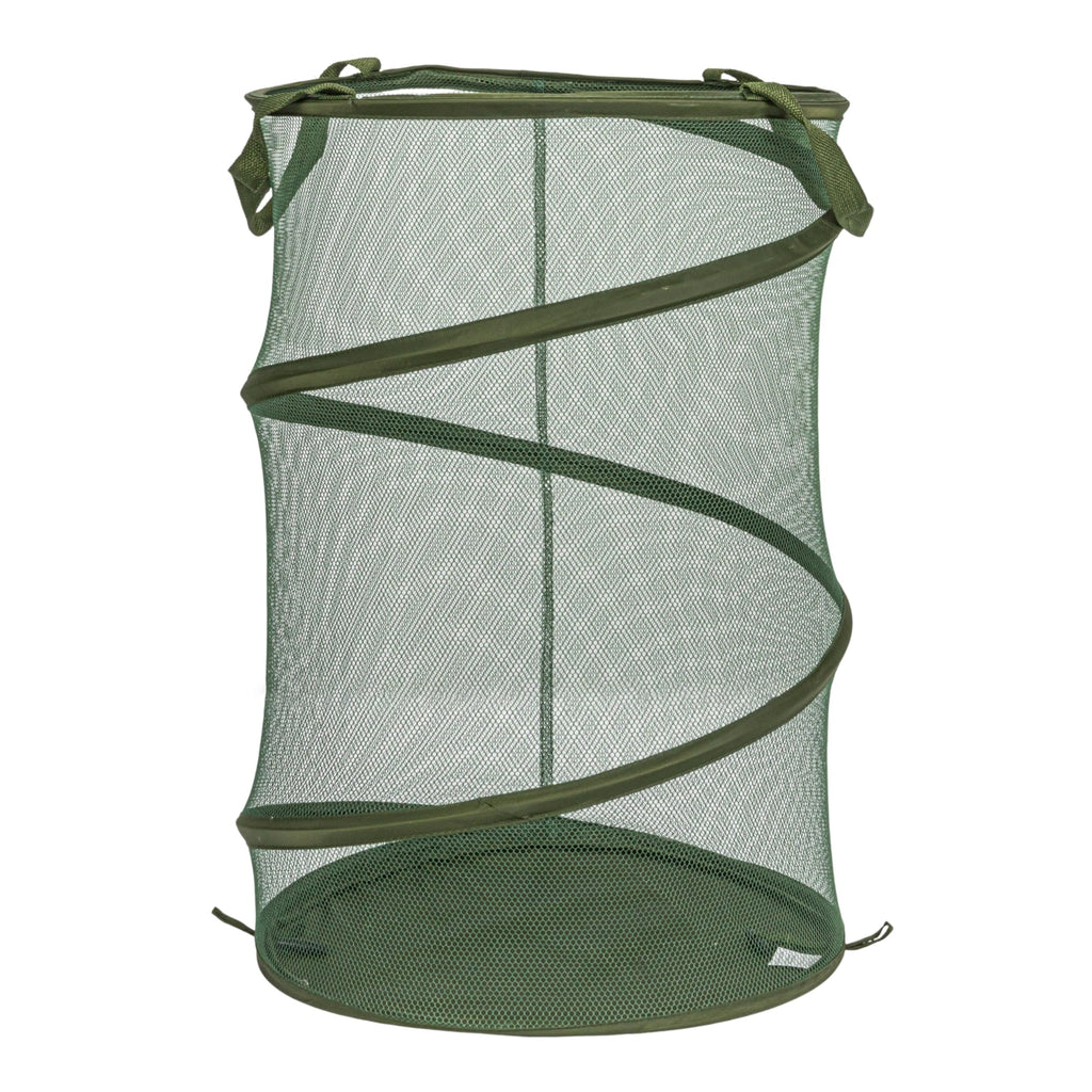 Pop-Up Mesh Laundry Hamper, Olive Green