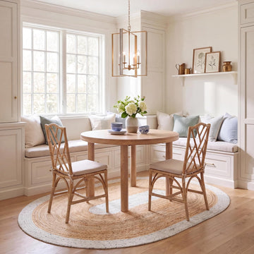 Braided Oval Rug, Wool Light Grey & Brown BRD910F