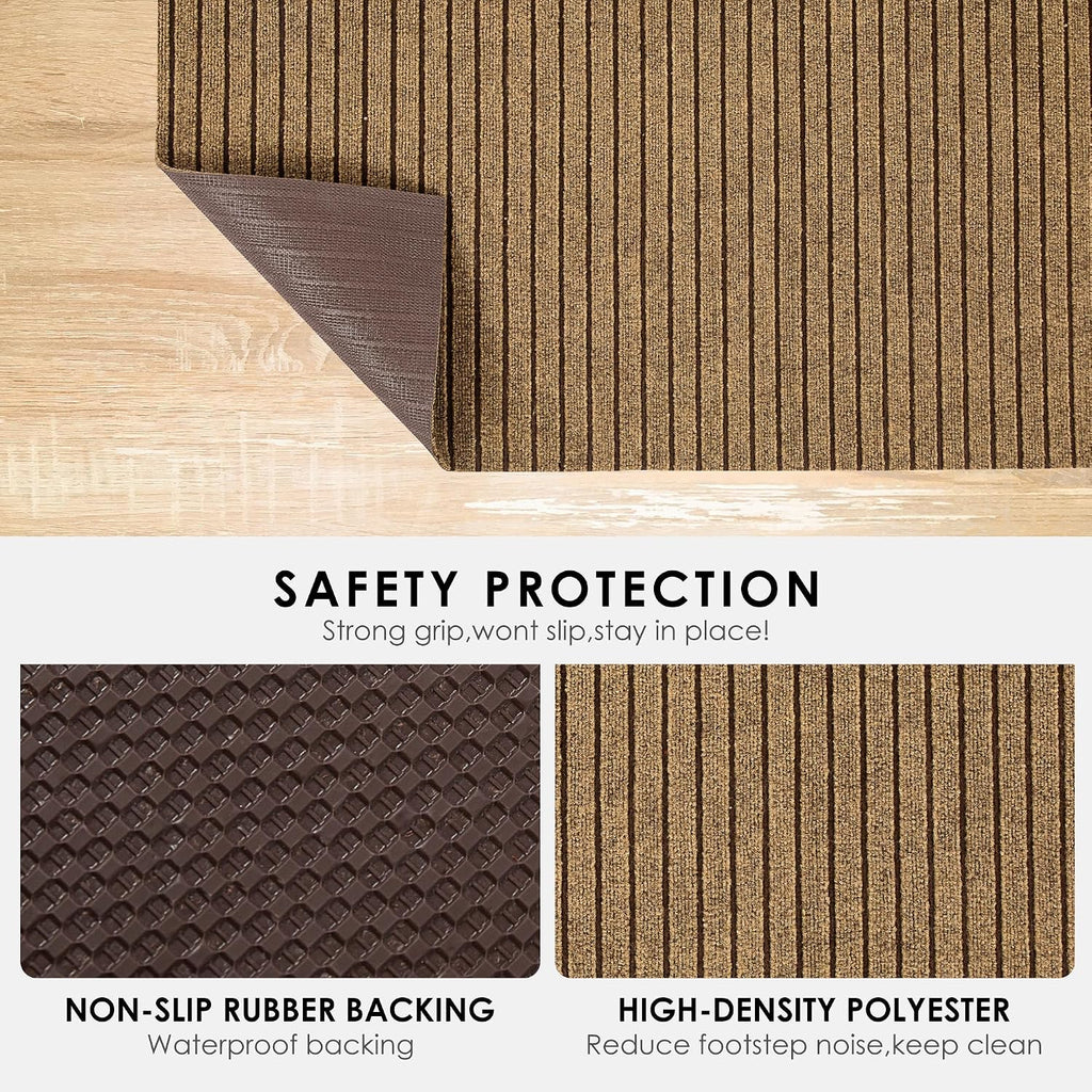 2Ft x 6Ft Outdoor Runner Rug Waterproof, Non Slip Rubber Backing