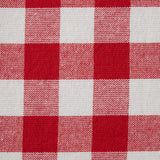 Checkered Tabletop Collection 100% Cotton, Machine Washable, Tablecloth, 60x84, Red