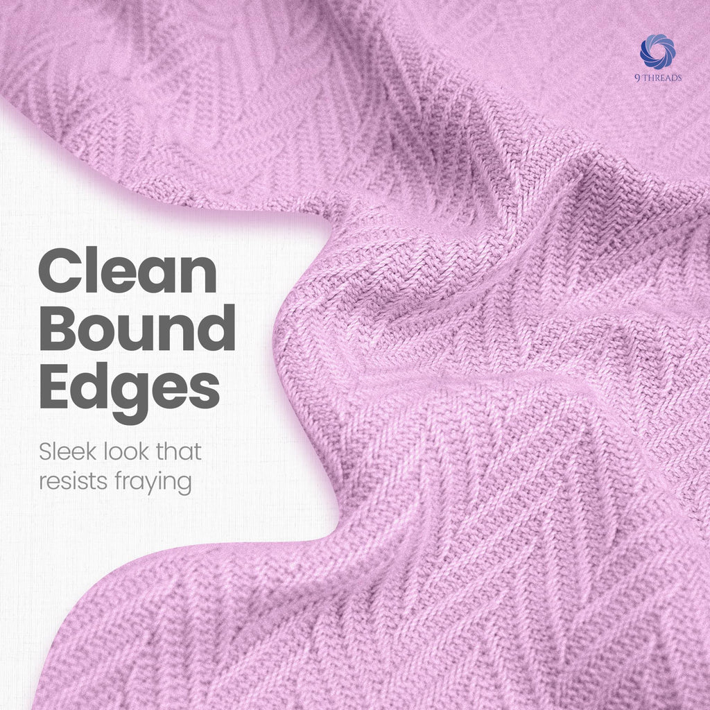 100% Long Staple Cotton Herringbone Multipurpose Blanket | Soft & Breathable, Lightweight All-Season Throw for