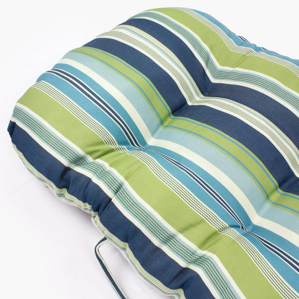 Seaside Stripes Indoor Outdoor Adirondack Cushion Patio Chair Cushion