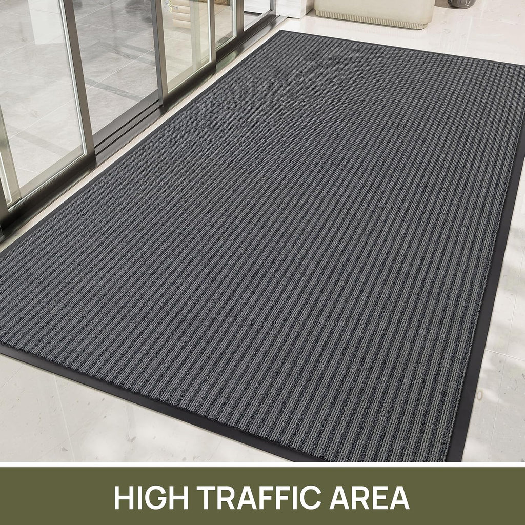 Front Door Mat Outside Entrance, Sturdy Indoor Outdoor Doormat 60x36 | Dirt Trapper Welcome Mats , Non Slip