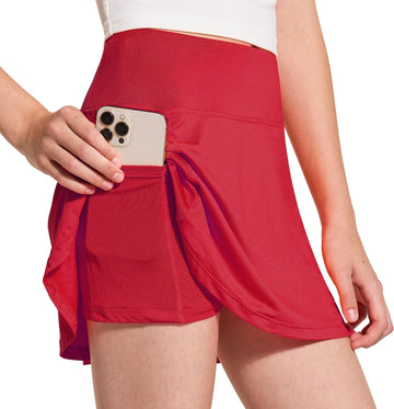 Girl's Golf Skirt Adjustable Waist Active Tennis Skort UPF50+