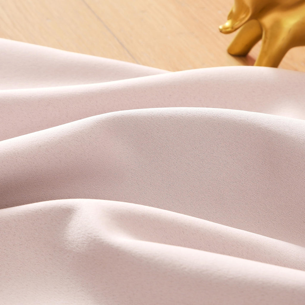 Pompom Blackout Curtains Pink Girls 84 inch Energy Efficient Thermal Insulated Living Room Darkening Curtain Panels