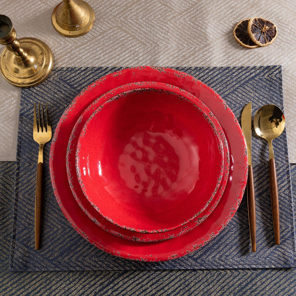 Christmas Melamine Dishes Dinnerware Set, 12 piece Service for 4
