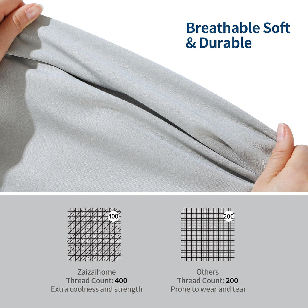 100% Bamboo Viscose King Sheet Set, 400 Thread Count, Cooling Sheets for Hot Sleepers, 16" Deep Pocket, Ultra Soft