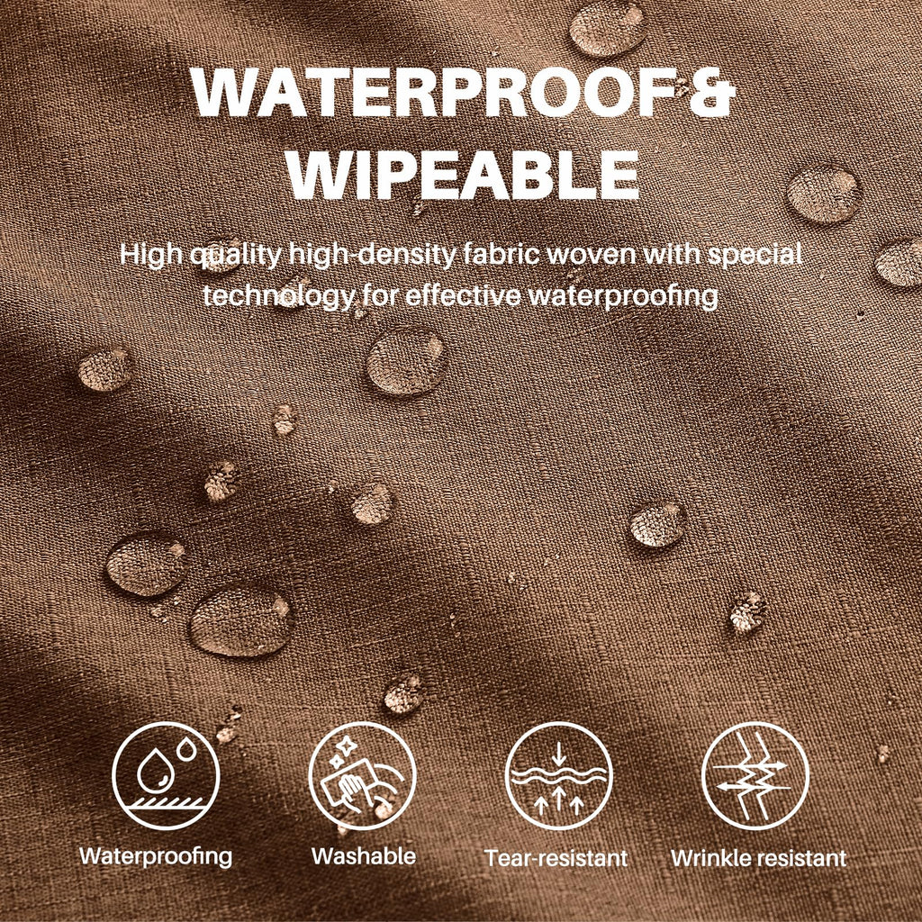Textured Round Tablecloth Coffee 60 Inch Fall Table Cloth 2-4 Seats